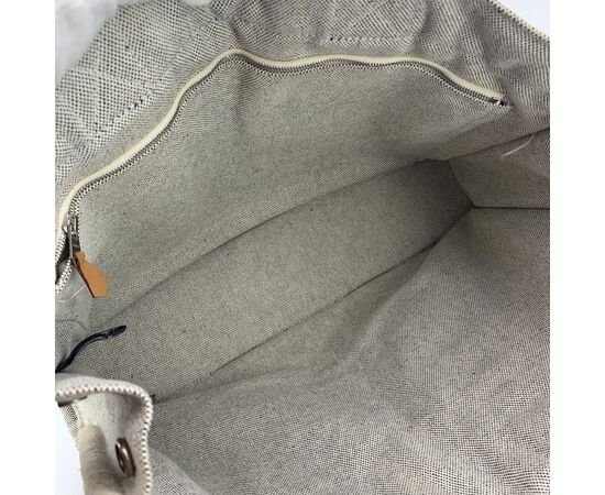 HERMES Borsa Shopper Vintage in Cotone Col. Grigio Fourre-Tout M