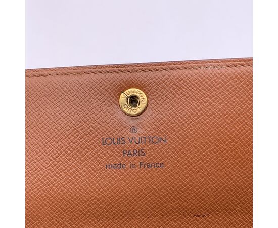 LOUIS VUITTON Portafoglio in Tela Col. Marrone Porte Tresor Etui M