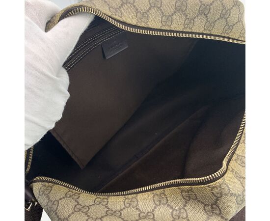 GUCCI Borsa a Tracolla in Tela Col. Beige Ophidia GG Supreme L