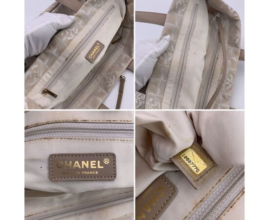 CHANEL Borsa Shopper Vintage in Tela Col. Beige Classic CC Shopping M