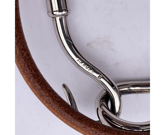 HERMES Bracciale in Pelle Col. Marrone Jumbo Hook