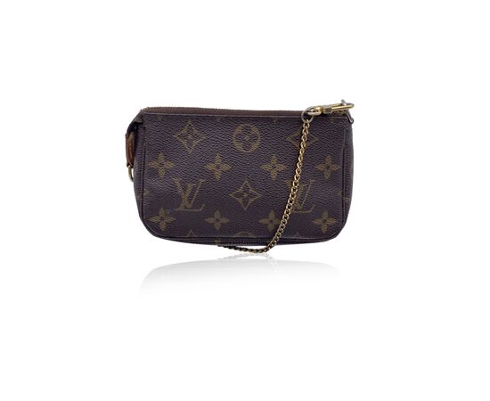 LOUIS VUITTON Pochette in Tela Col. Marrone Pochette Accessoire S