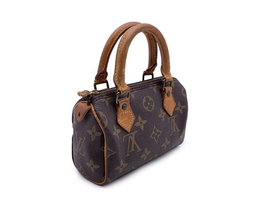 LOUIS VUITTON Borsa a Mano Vintage in Tela Col. Marrone Nano Speedy / Mini HL S