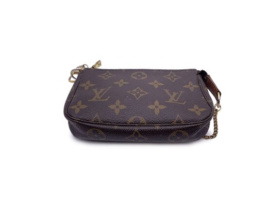 LOUIS VUITTON Pochette in Tela Col. Marrone Pochette Accessoire S