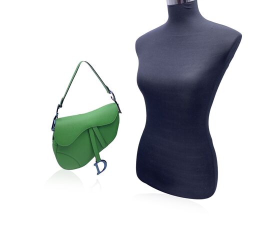 DIOR Borsa a Tracolla in Pelle Col. Verde Saddle M