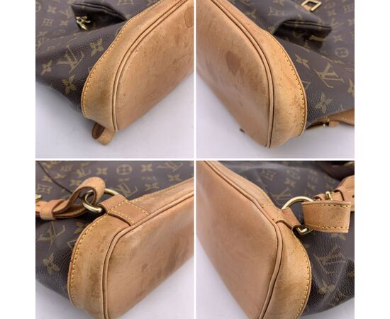 LOUIS VUITTON Zaino Vintage in Tela Col. Marrone Montsouris Vintage M