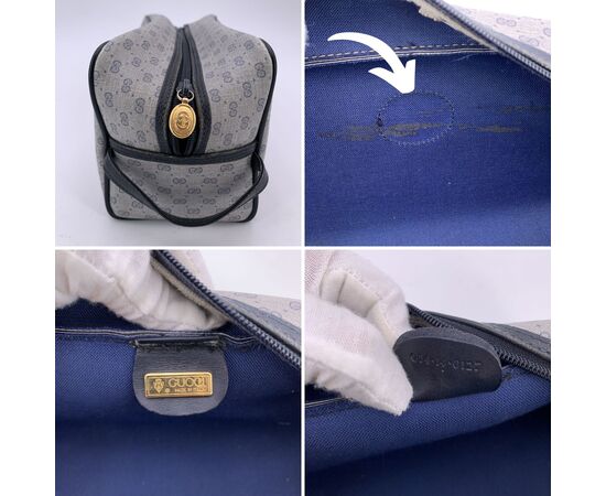 GUCCI Pochette Vintage in Tela Col. Grigio Ophidia S