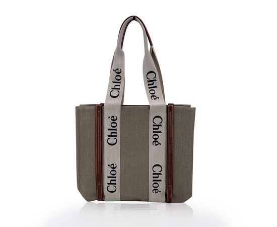 CHLOE Borsa Shopper in Tela Col. Beige Woody M