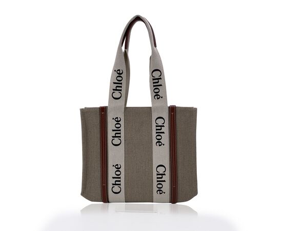 CHLOE Borsa Shopper in Tela Col. Beige Woody M