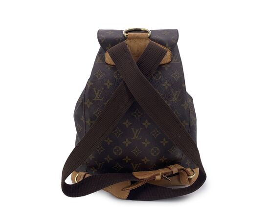 LOUIS VUITTON Zaino Vintage in Tela Col. Marrone Montsouris Vintage M