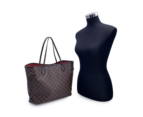 LOUIS VUITTON Borsa Shopper in Tela Col. Marrone Neverfull M