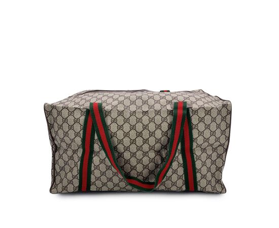 GUCCI Borsa da Viaggio Vintage in Tela Col. Marrone Ophidia L