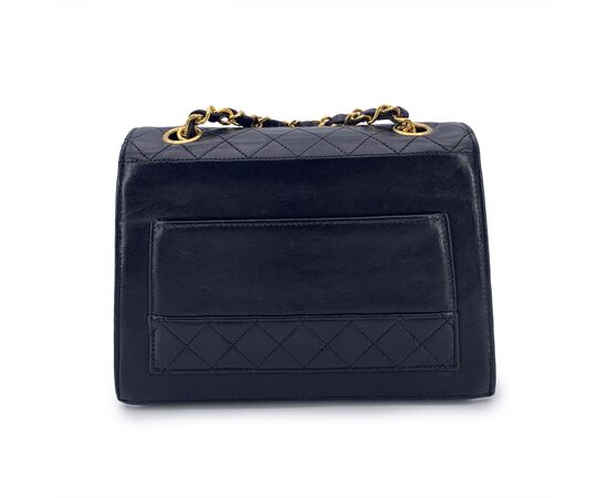 CHANEL Borsa a Tracolla Vintage in Pelle Col. Nero Trapezio S