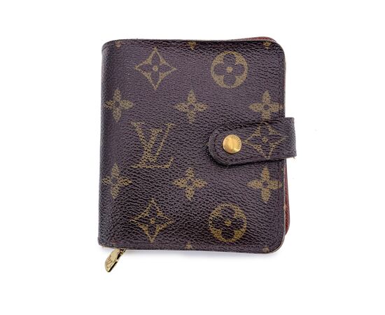 LOUIS VUITTON Portafoglio Vintage in Tela Col. Marrone S