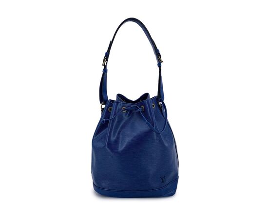 LOUIS VUITTON Borsa a Tracolla Vintage in Pelle Col. Blu Noe M