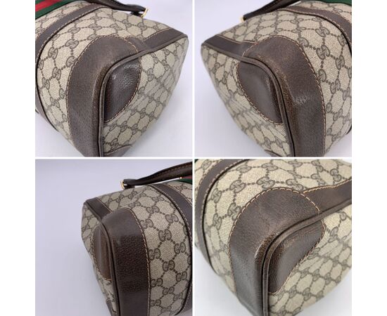 GUCCI Borsa a Mano Vintage in Tela Col. Marrone Ophidia GG M