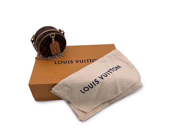 LOUIS VUITTON Borsa a Tracolla in Tela Col. Marrone Micro boite chapeau S