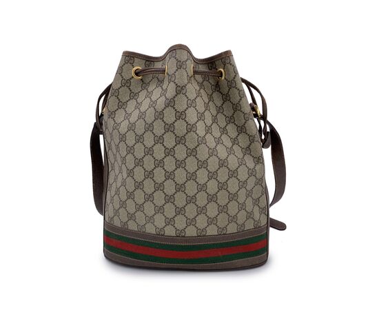 GUCCI Borsa a Tracolla Vintage in Tela Col. Beige Ophidia M