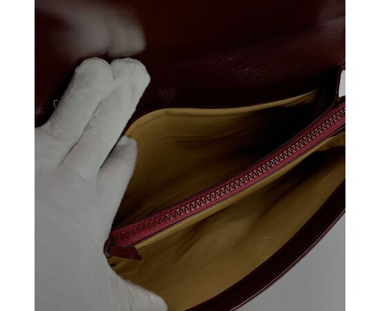 GUCCI Borsa a Tracolla Vintage in Pelle Col. Bordeaux Horsebit M