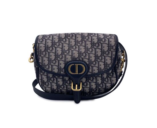 DIOR Borsa a Tracolla in Tela Col. Blu Bobby S