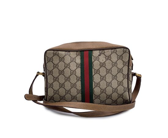 GUCCI Borsa a Tracolla Vintage in Tela Col. Beige Ophidia S