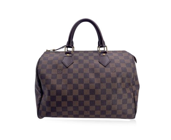 LOUIS VUITTON Borsa a Mano in Tela Col. Marrone Speedy M