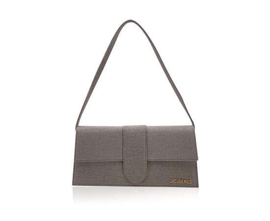 JACQUEMUS Borsa a Tracolla in Lino Col. Beige Le Bambino S