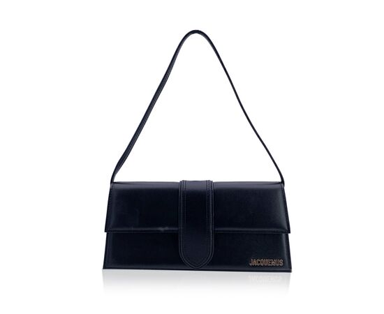 JACQUEMUS Borsa a Tracolla in Pelle Col. Nero Le Bambino S