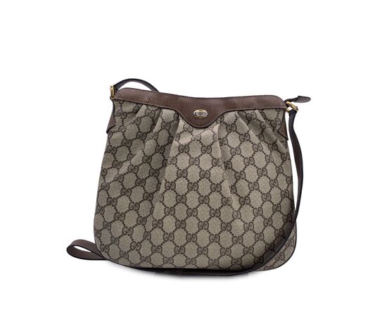 GUCCI Borsa a Tracolla Vintage in Tela Col. Beige Ophidia M