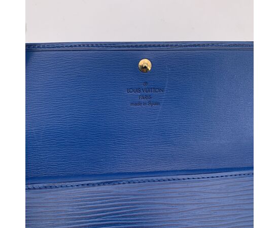 LOUIS VUITTON Portafoglio Vintage in Pelle Col. Blu Sarah M