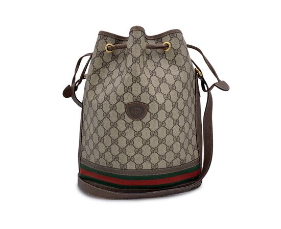 GUCCI Borsa a Tracolla Vintage in Tela Col. Beige Ophidia M