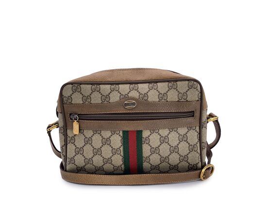 GUCCI Borsa a Tracolla Vintage in Tela Col. Beige Ophidia S