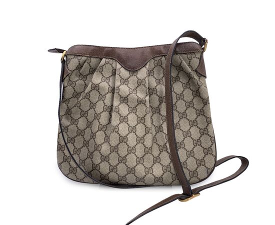 GUCCI Borsa a Tracolla Vintage in Tela Col. Beige Ophidia M