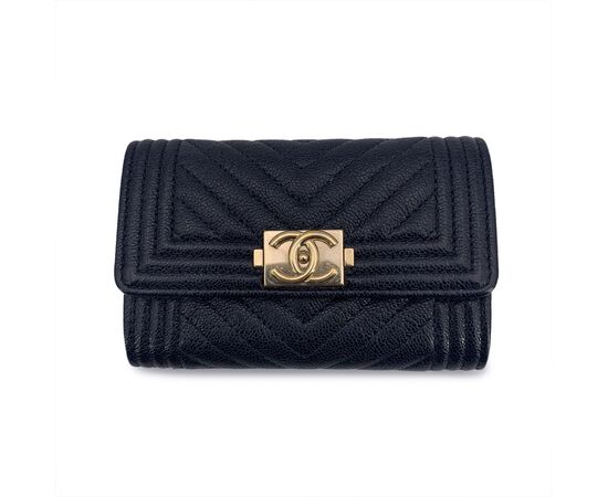 CHANEL Portafoglio in Pelle Col. Nero Boy S