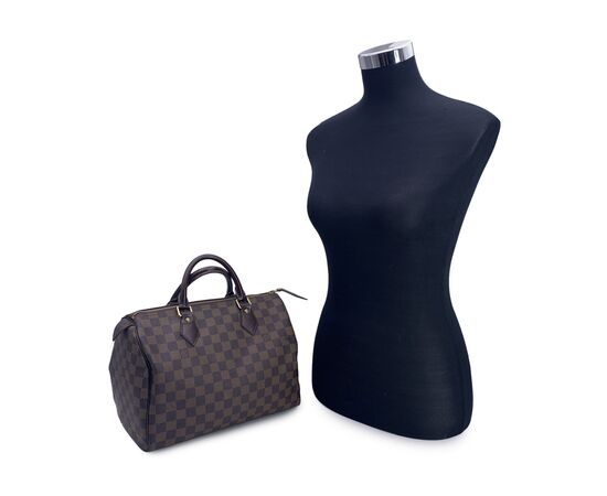 LOUIS VUITTON Borsa a Mano in Tela Col. Marrone Speedy M