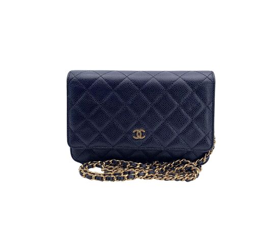 CHANEL Borsa a Tracolla in Pelle Col. Nero Wallet On Chain Timeless/Classique S