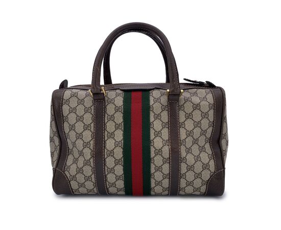 GUCCI Borsa a Mano Vintage in Tela Col. Marrone Ophidia GG M