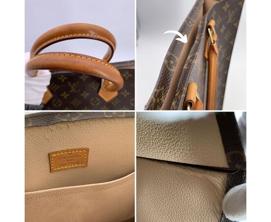 LOUIS VUITTON Borsa Shopper Vintage in Tela Col. Marrone Plat M