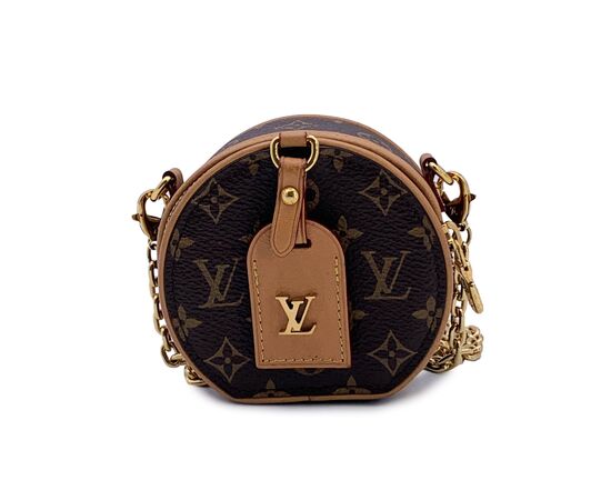 LOUIS VUITTON Borsa a Tracolla in Tela Col. Marrone Micro boite chapeau S