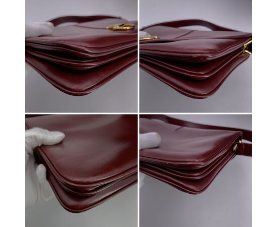 GUCCI Borsa a Tracolla Vintage in Pelle Col. Bordeaux Horsebit M