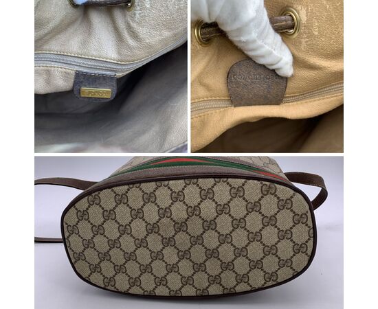 GUCCI Borsa a Tracolla Vintage in Tela Col. Beige Ophidia M