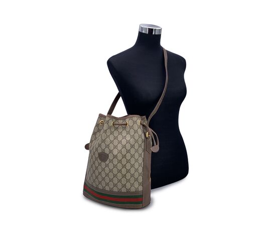 GUCCI Borsa a Tracolla Vintage in Tela Col. Beige Ophidia M