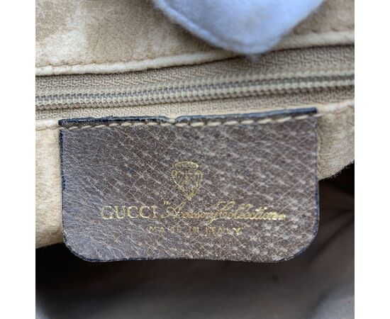 GUCCI Borsa a Tracolla Vintage in Tela Col. Beige Ophidia M