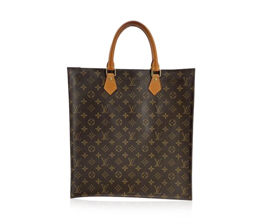 LOUIS VUITTON Borsa Shopper Vintage in Tela Col. Marrone Plat M