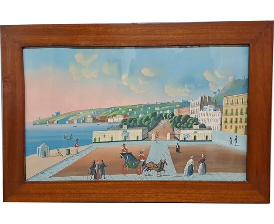 QUATTRO GOUACHES - NAPOLI - XX SEC.