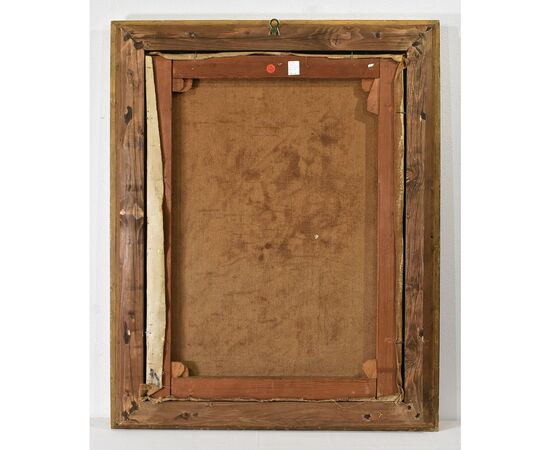 QUADRI ANTICHI, NATURA MORTA CON FIORI DI ROSE, OLIO SU TELA, ART DECO, XX SECOLO. (QF614)