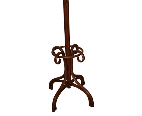 Appendiabiti Thonet Originale di inizio 1900 in Legno di Faggio tinto noce