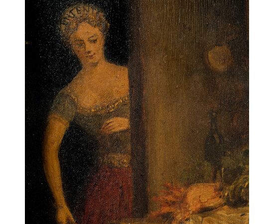 Pittore italiano (XIX sec.) - Allegoria satira del papato e impero austriaco.