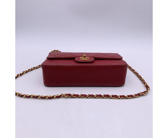 CHANEL Borsa a Tracolla Vintage in Pelle Col. Rosso Timeless/Classique S