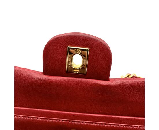 CHANEL Borsa a Tracolla Vintage in Pelle Col. Rosso Timeless/Classique S